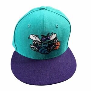 Charlotte Hornets New Era Snapback Hardwood Classics 7 1/2 Blue Cap 59Fifty